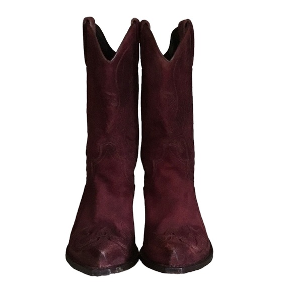 Sendra Suede Embroidered Western Cowboy Boots - Picture 2 of 16